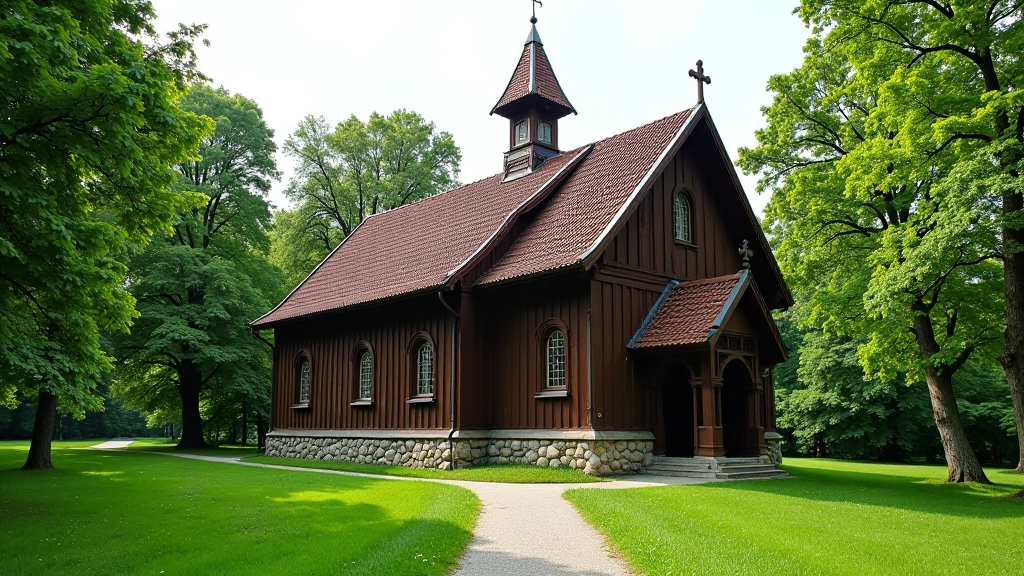 Sena bažnyčia su architektūriniu grožiu, kurioje yra poilsio vietos ir šiluma